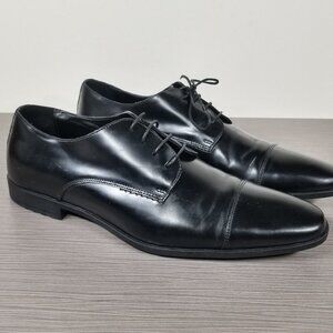 The Rail Stark Cap Toe Derby, Black Leather, Mens Size 9-9.5 / 43